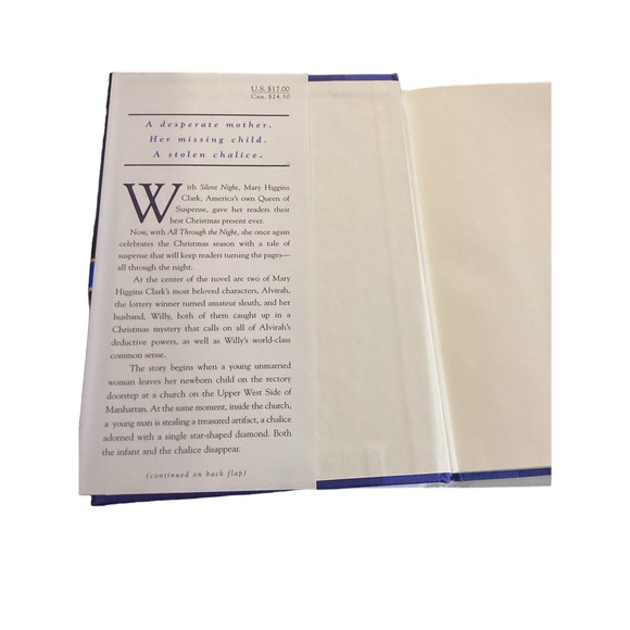 Pre Owned, great condition All Through The Night By: Mary Higgins Clark - Picture 2 of 5